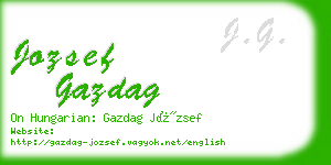 jozsef gazdag business card